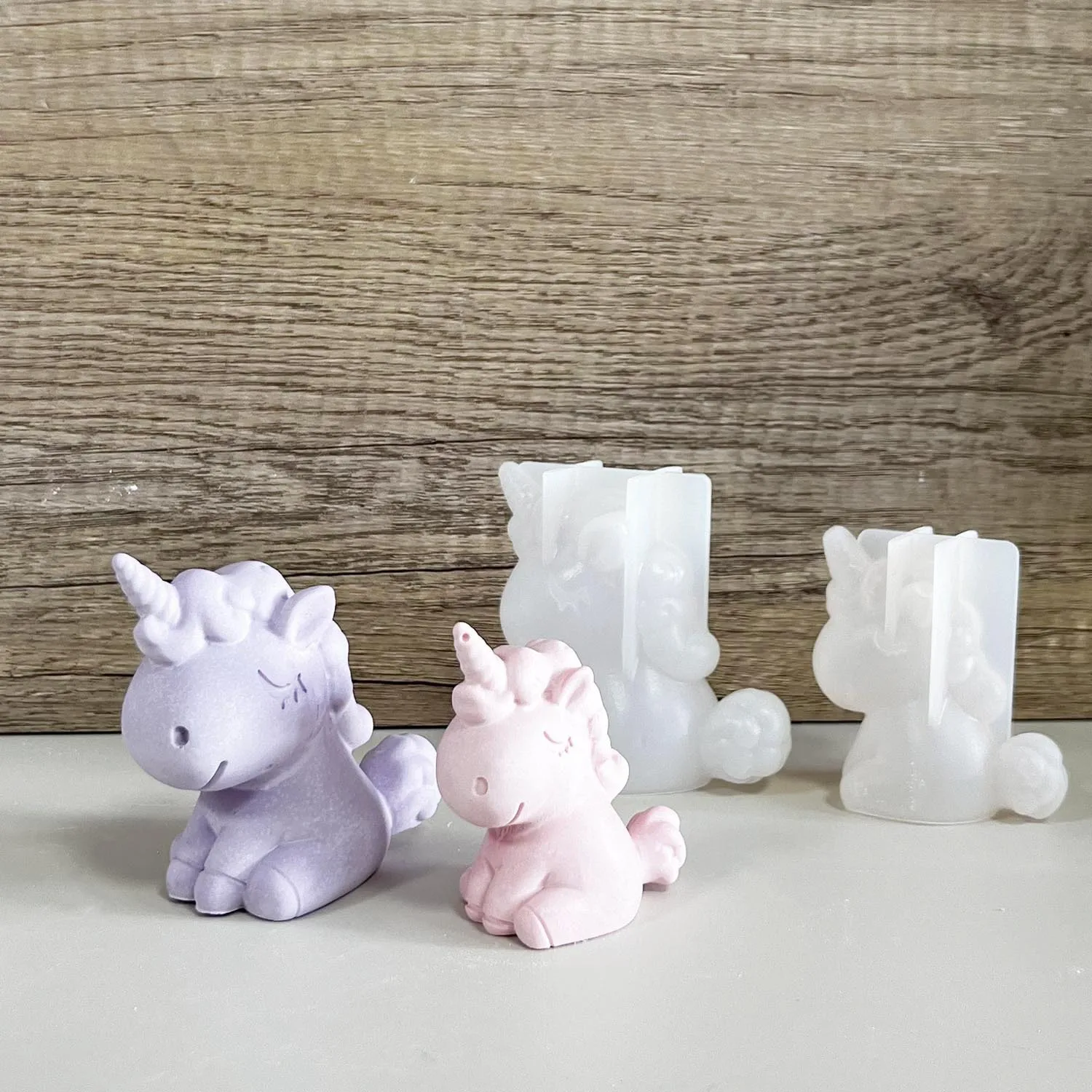 Soap Making Line - 3D 기하학 실리콘 유니콘 고양이 사슴