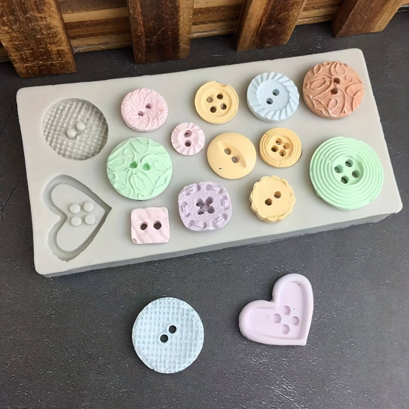 Soap Making Workshop - 버튼 모양 실리콘 몰드 비누 및
