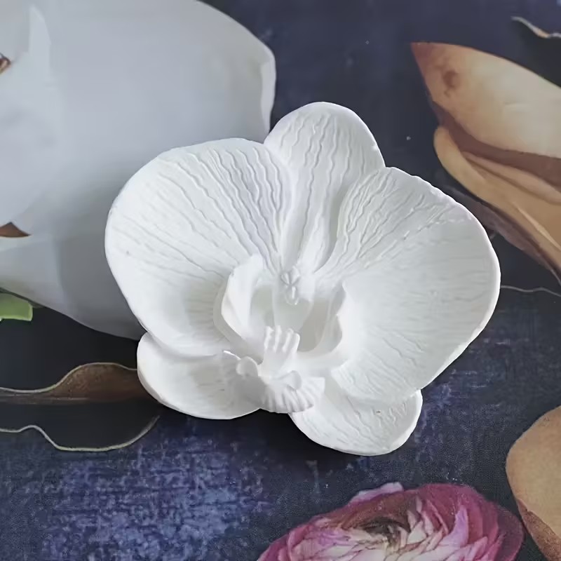 Soap Making Jug - 3D 나비 난초 실리콘 양초 몰드