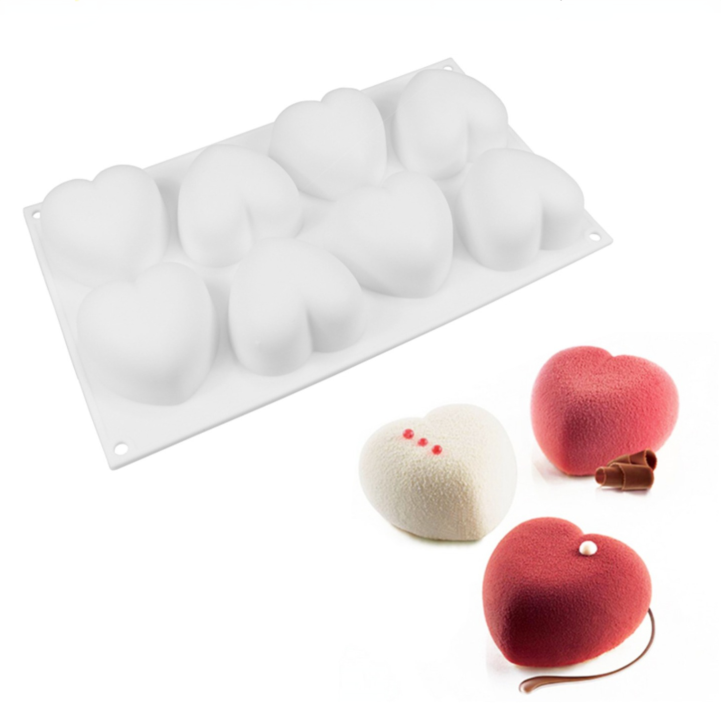 Soap Making Line - 사랑 심장 실리콘 비누 금형 수제