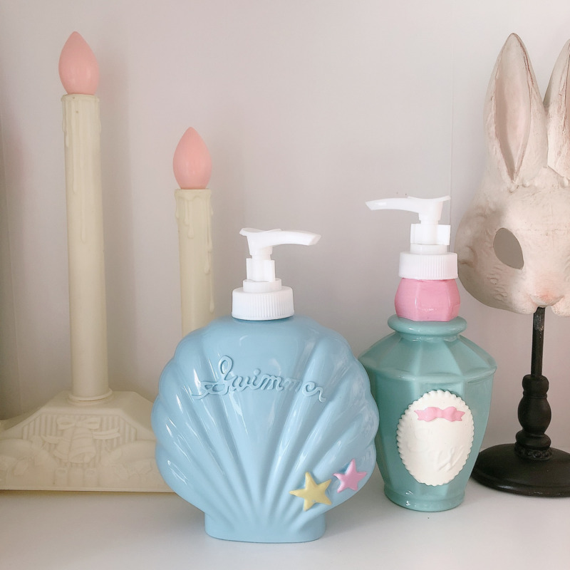 Soap Making Jug - 쉘 모양 휴대용 펌핑 비누 디스펜서,