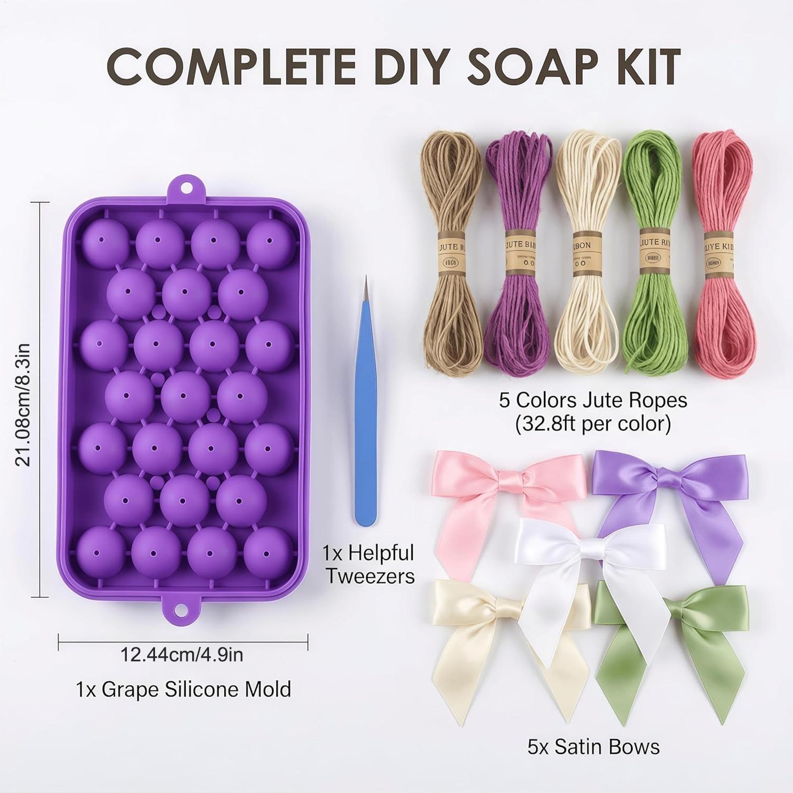 DIY 비누 만들기 키트 포도 비누 몰드, 쉽게 분리되 - Soap Making Line 리뷰 및 가격
