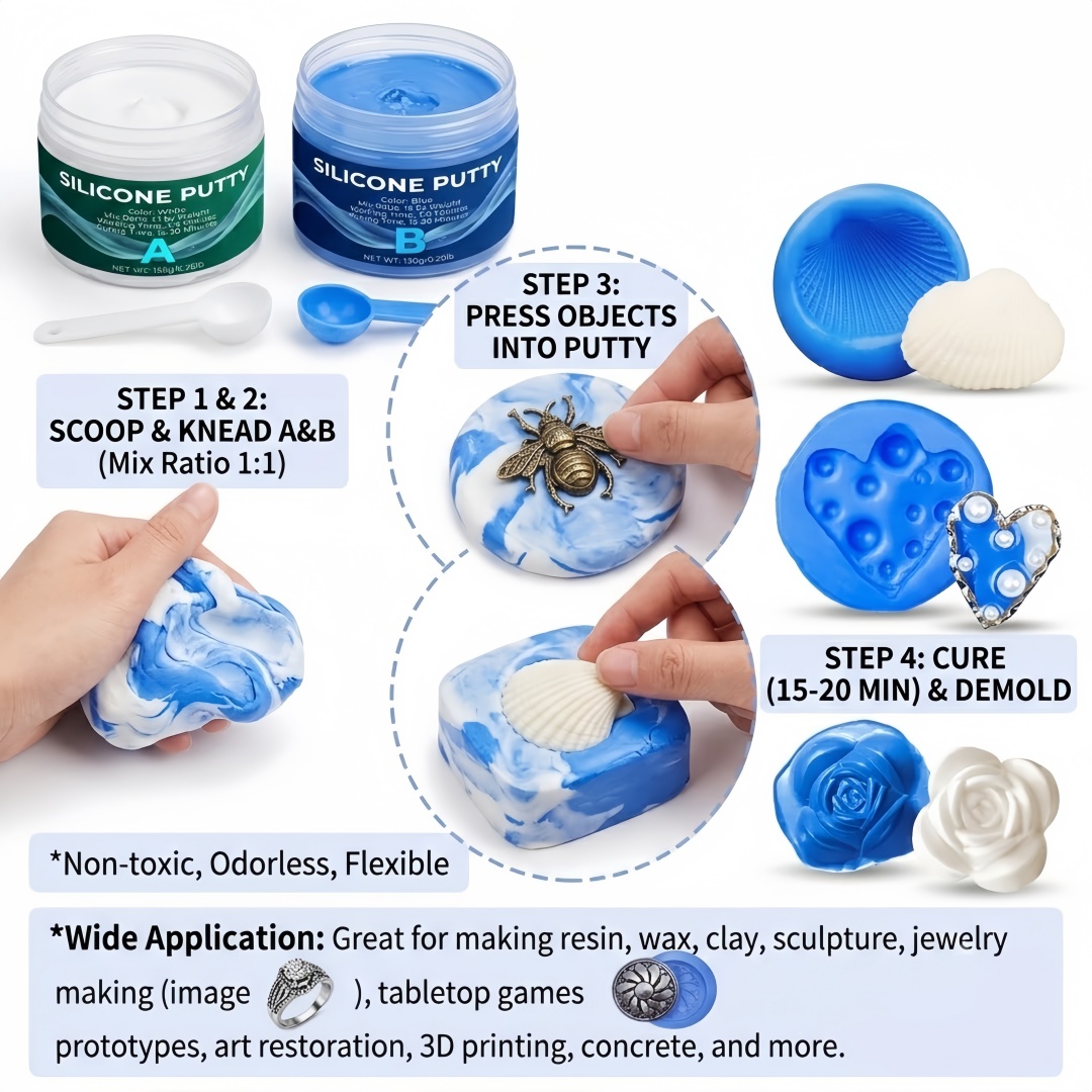 실리콘 퍼티 몰드 제작 용품 석고 양초 비누 몰드용으로 - Soap Making Line 리뷰 및 가격