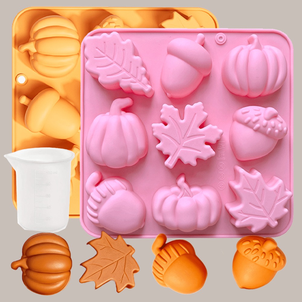 2개 DIY 제작 도구 호박, 도토리, 단풍잎, 참나무 - Soap Making Jug 리뷰 및 가격