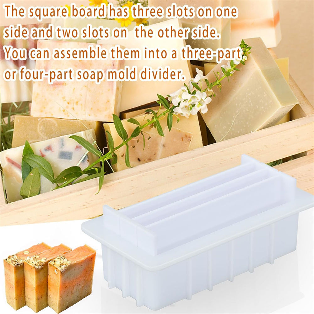 42온스 실리콘 비누 몰드 (5개 아크릴 칸막이 포함) - Soap Making Items 리뷰 및 가격