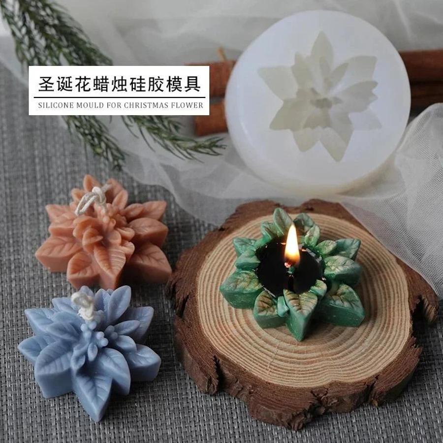 크리스마스 꽃 실리콘 몰드 DIY 아로마테라피 캔들 레 - Soap Making Gel 리뷰 및 가격
