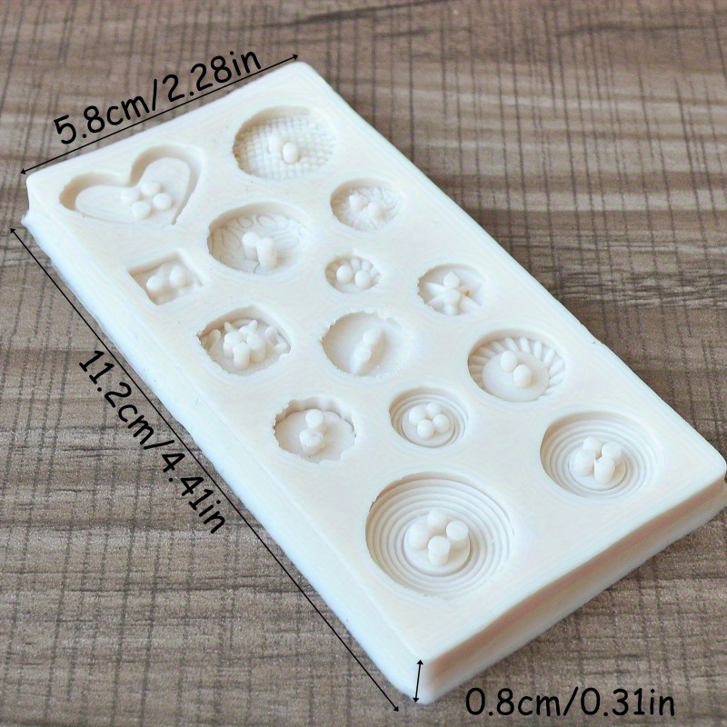 버튼 모양 실리콘 몰드 비누 및 양초 장식 도구용 실리 - Soap Making Workshop 리뷰 및 가격