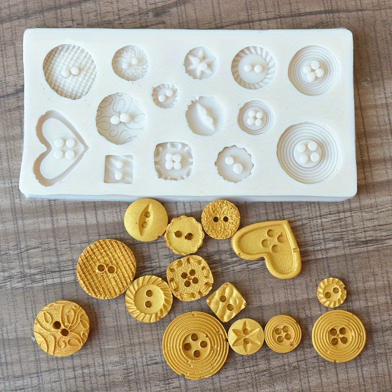 버튼 모양 실리콘 몰드 비누 및 양초 장식 도구용 실리 - Soap Making Workshop 리뷰 및 가격