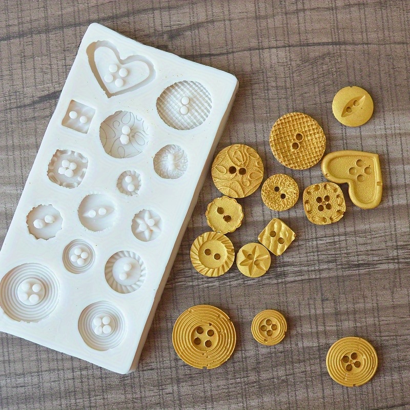 버튼 모양 실리콘 몰드 비누 및 양초 장식 도구용 실리 - Soap Making Workshop 리뷰 및 가격