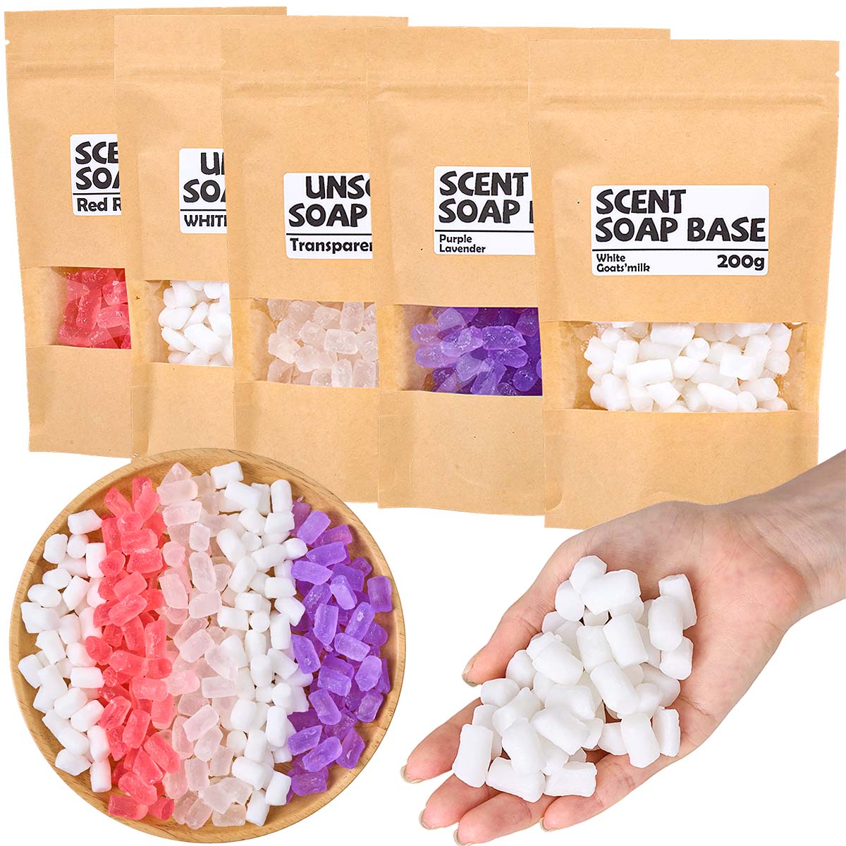 200g 컬러 글리세린 비누 베이스 DIY 수제 장미  - Soap Making Glycerin 리뷰 및 가격