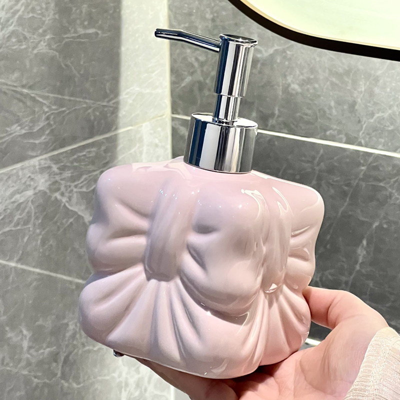 귀여운 리본 모양 세라믹 병, 리본 모양 액체 비누 디 - Soap Making Jug 리뷰 및 가격