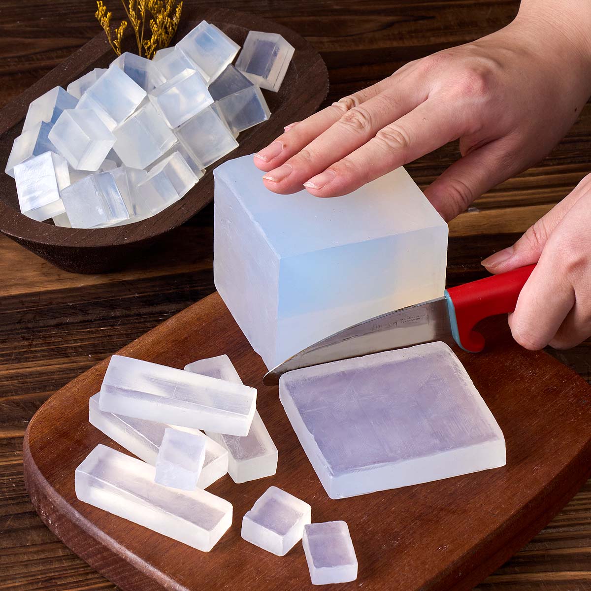 투명한 흰색 글리세린 비누 베이스 DIY 유기농 비건  - Soap Making Glycerin 리뷰 및 가격