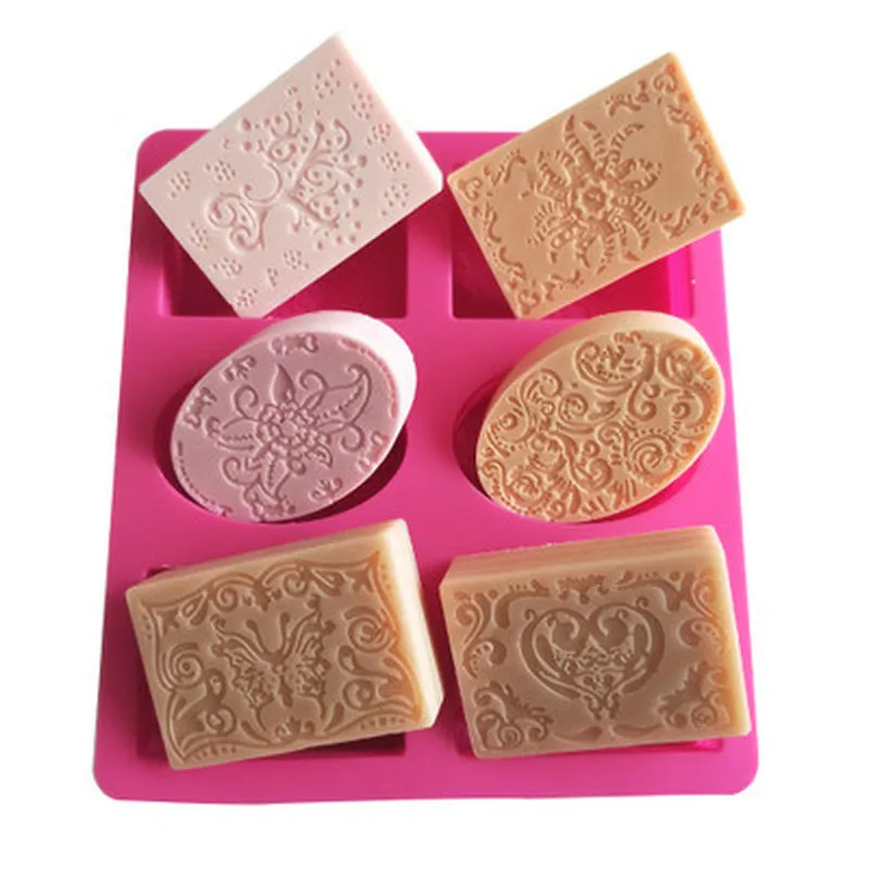 1개 6홀 3D 캔들 몰드 실리콘 비누 몰드 비누 제작 - Soap Making Gel 리뷰 및 가격