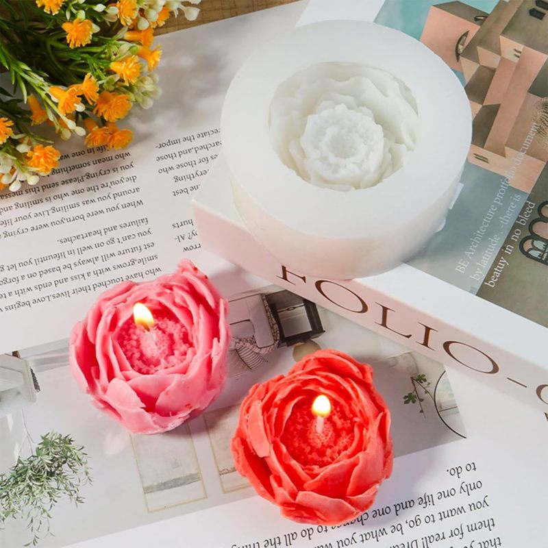 4개의 꽃 모양 몰드 세트, 3D 꽃 디자인, 데이지, - Soap Making Gel 리뷰 및 가격