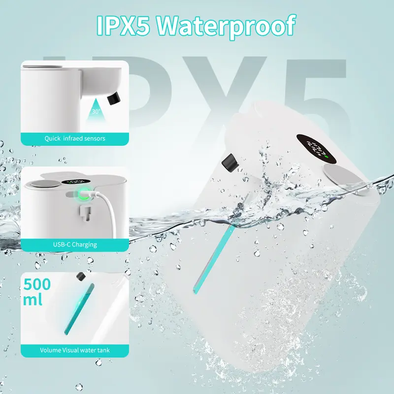 500ML 대용량 9단계 조절 가능한 거품/액체 IPX - Soap Making Foam 리뷰 및 가격