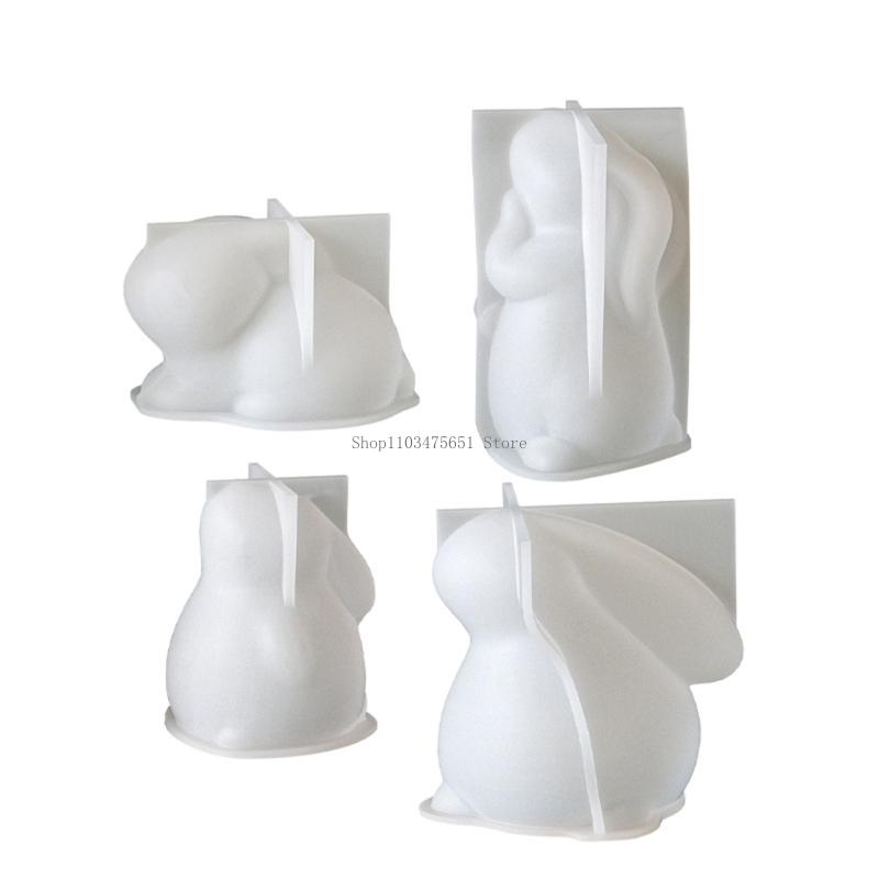4Pcs 토끼 실리콘 금형 식품 학년 실리콘 내열성 에 - Soap Making Gel 리뷰 및 가격