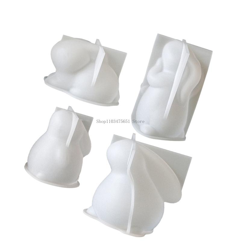 4Pcs 토끼 실리콘 금형 식품 학년 실리콘 내열성 에 - Soap Making Gel 리뷰 및 가격